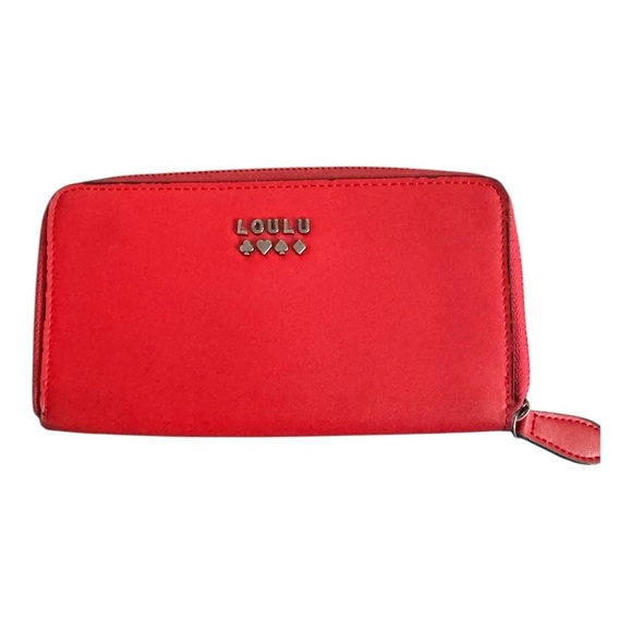 Loulu Red Zip Around Large Wallet - Picture 3 of 8